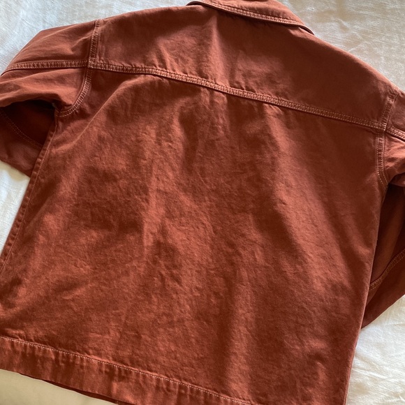 Topshop burnt orange colored Jean jacket - Picture 3 of 3